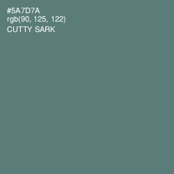 #5A7D7A - Cutty Sark Color Image